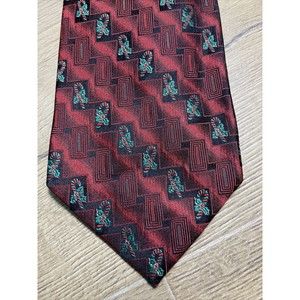 Christmas Necktie Silk Candy Canes nd Holly Holiday Traditions